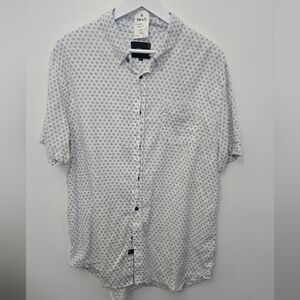 Rails White and Blue Patterned "Carson" Shirt
